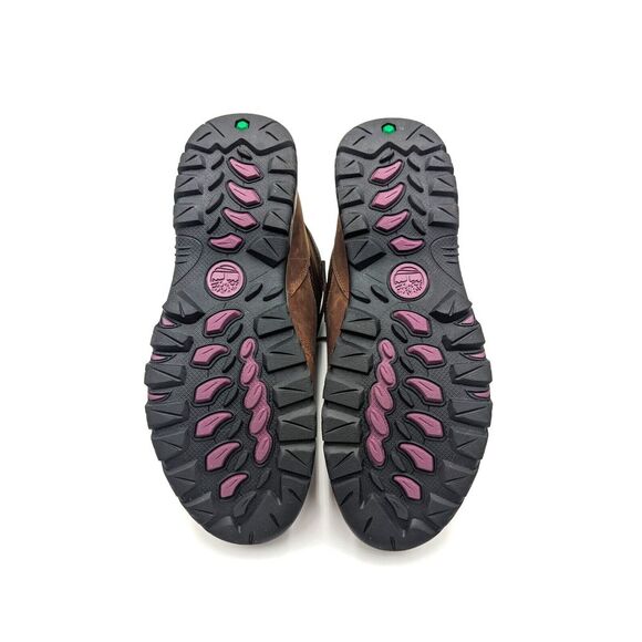 Timberland Mt. Maddsen Waterproof Mid Hiker Brown Full Grain Boots Womens‎ 7M - Picture 12 of 13